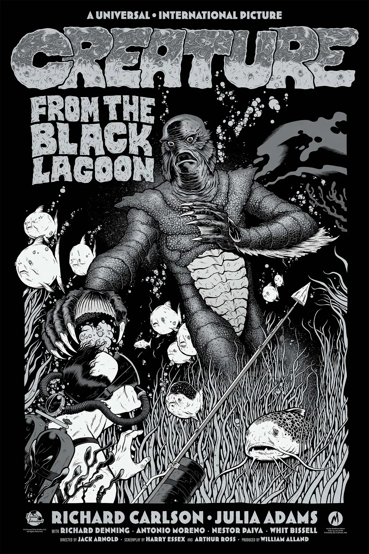 Creature From The Black Lagoon Variant Poster 1