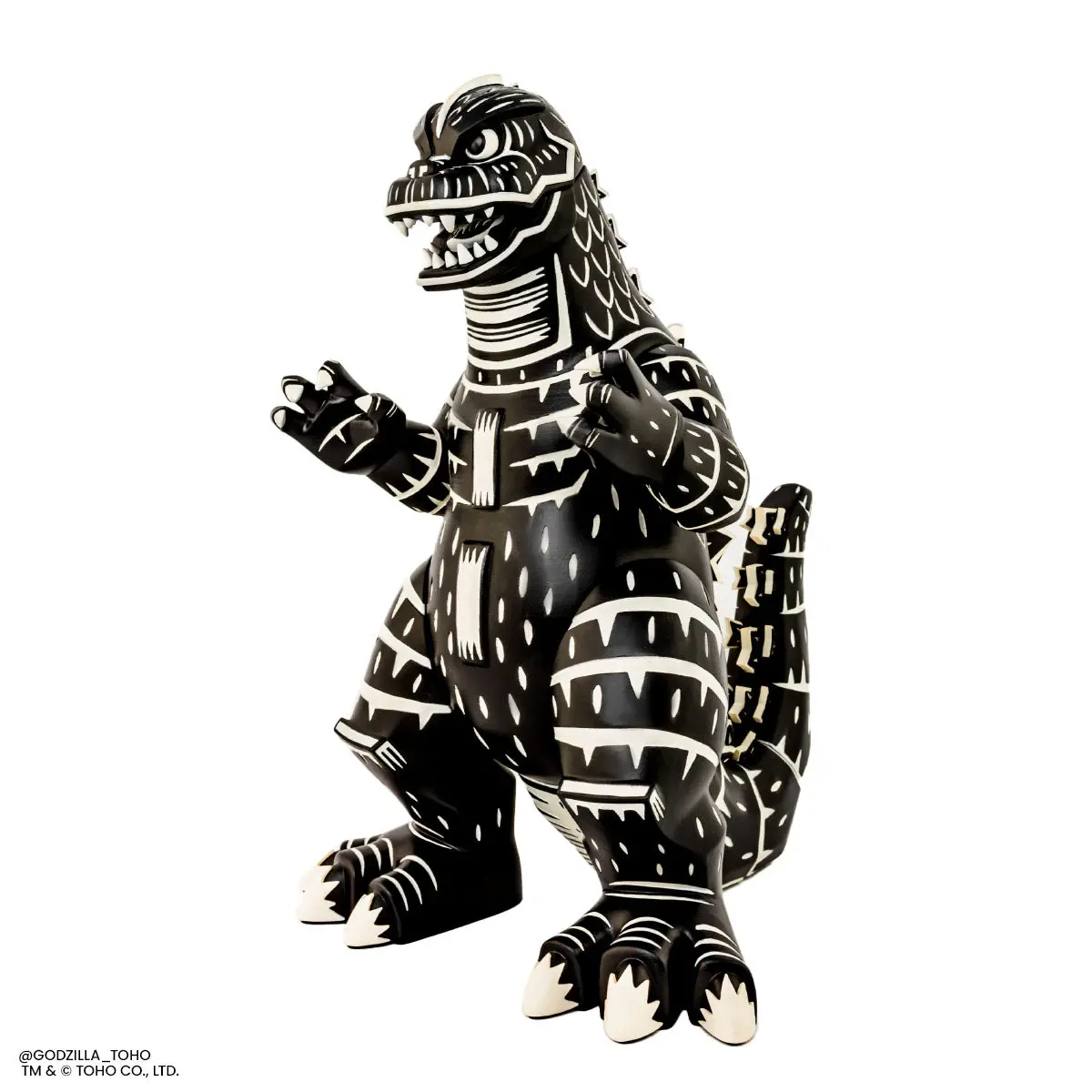 Godzilla - Vinyl Designer Figure By Attack Peter - Linocut Variant 1