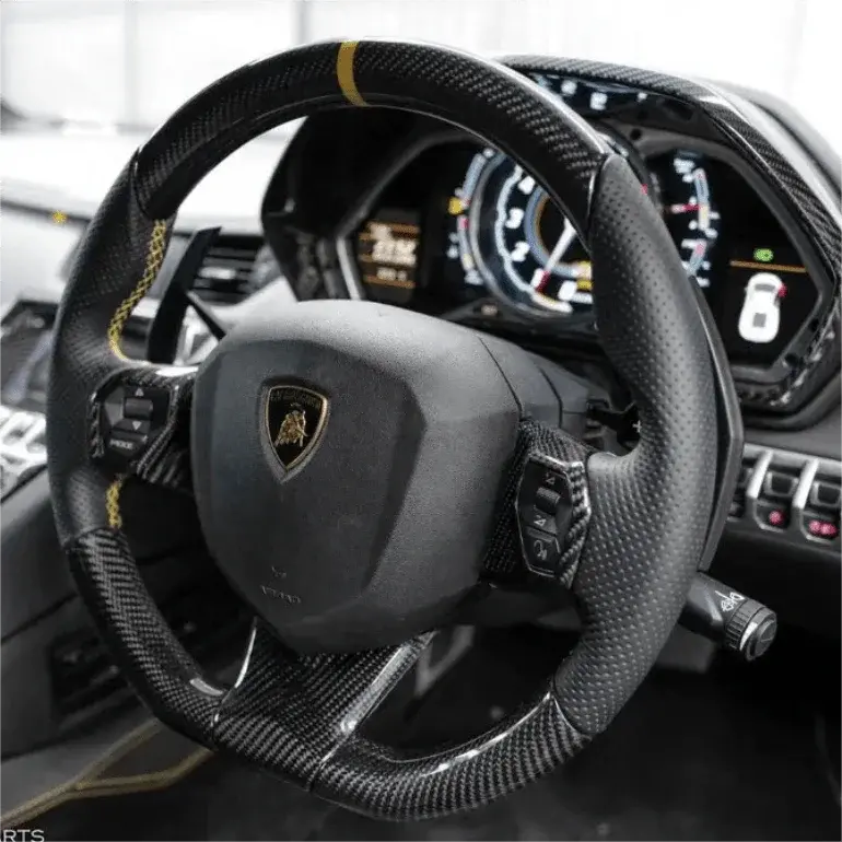 Lamborghini 2012-2022 Aventador Carbon Fiber Steering Wheel |Ttd Craft 1