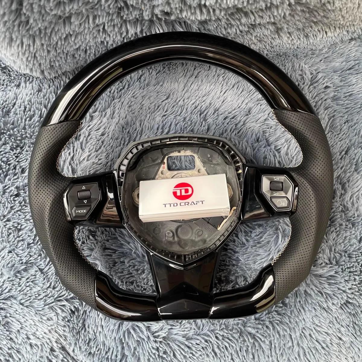 Lamborghini Aventador 2012-2022 Piano Black Steering Wheel |Ttd Craft 1