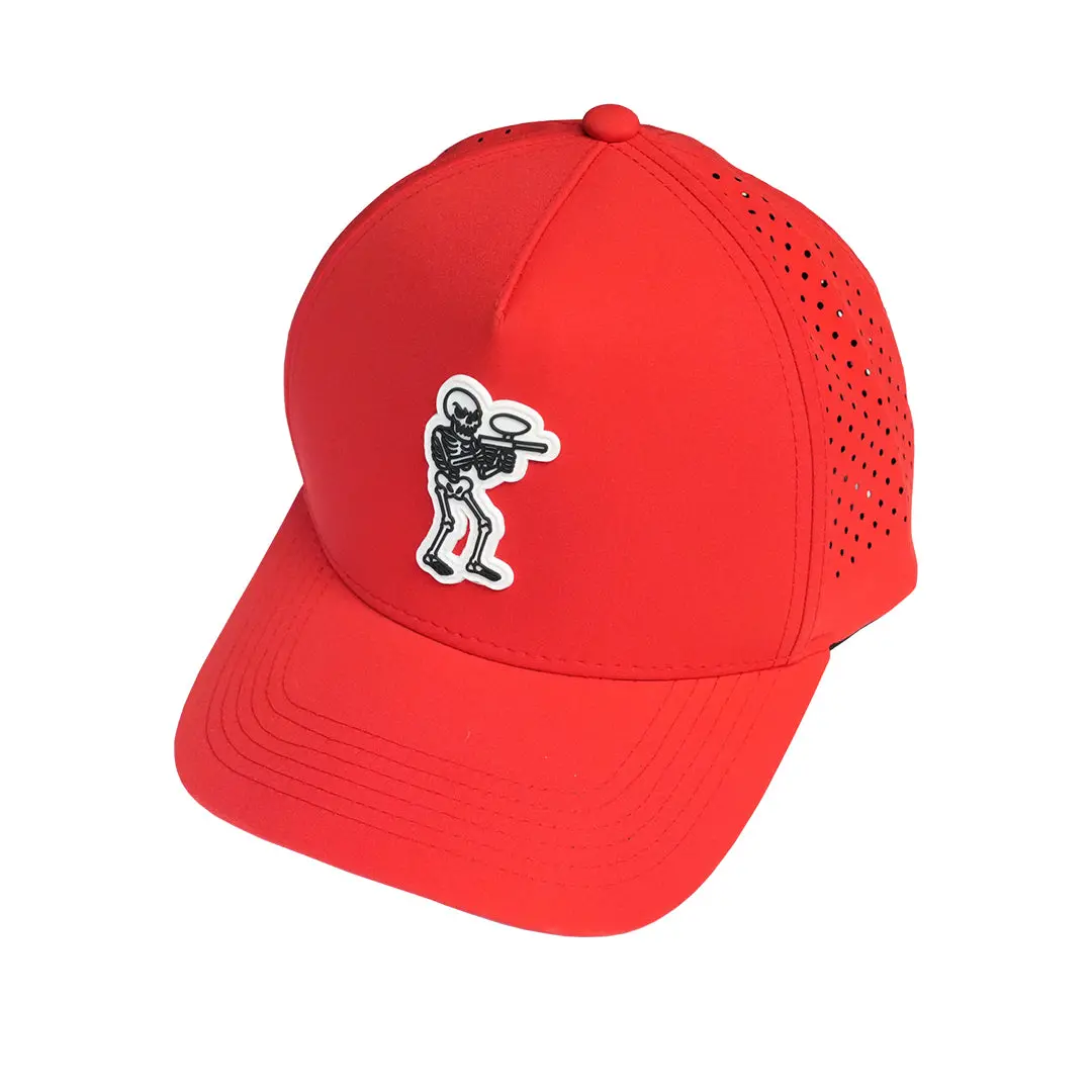 Bones Baller Weatherproof Snapback Hat - Red 1