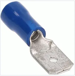 Bvmd250 Male Quick Disconnects 16/14 Gauge Blue .25" 1