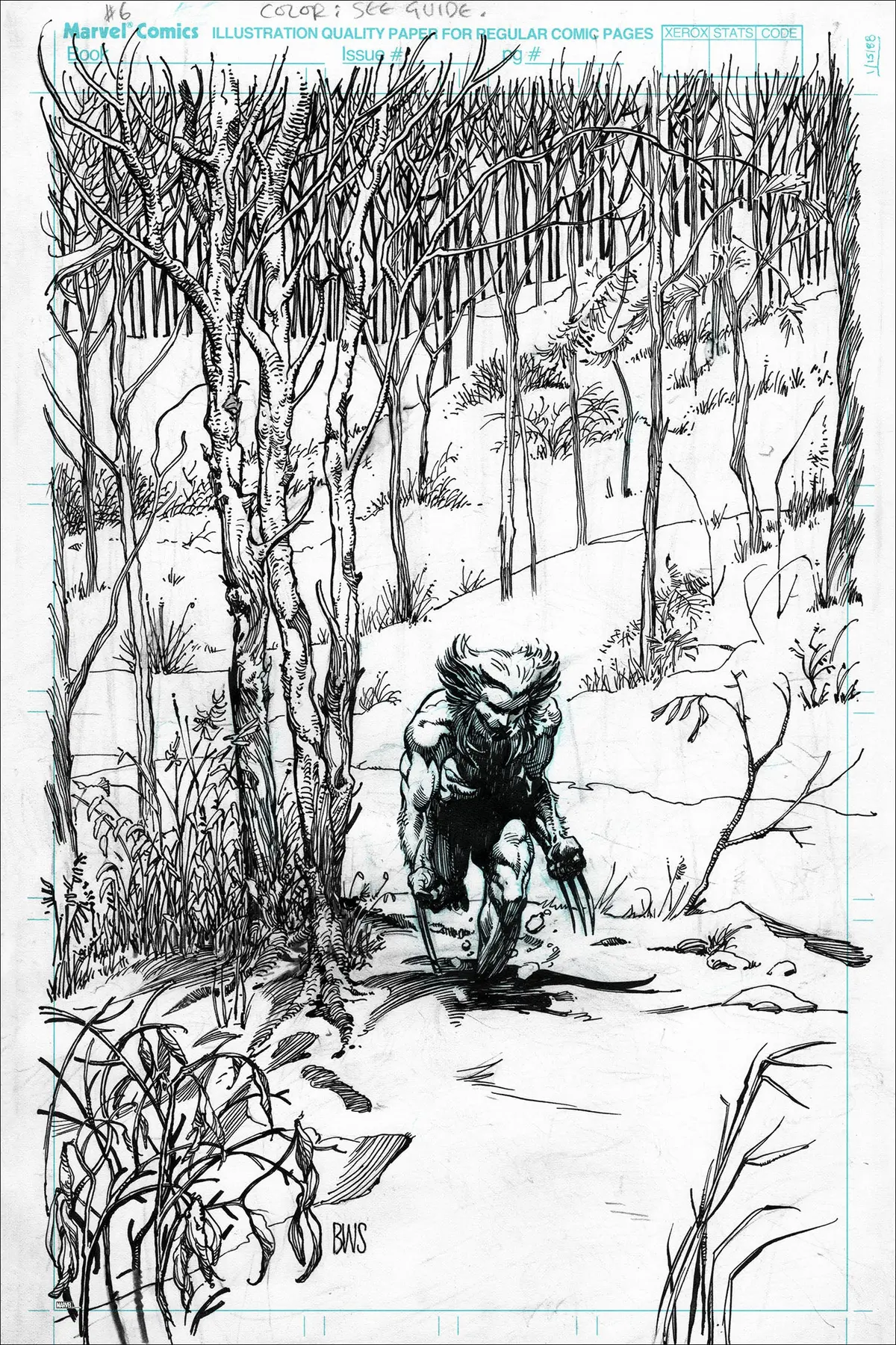 Marvel Comics Presents #77: Weapon X Original Art Variant Poster 1