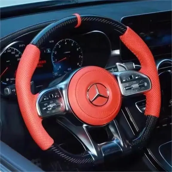 809 Amg Carbon Fiber Steering Wheel For Mercedes  W177 A35 A45 Amg | Ttd Craft 1