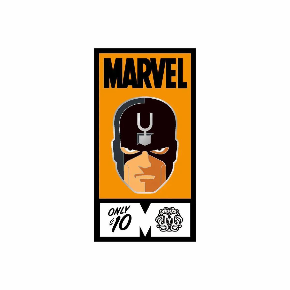 Black Bolt Enamel Pin 1