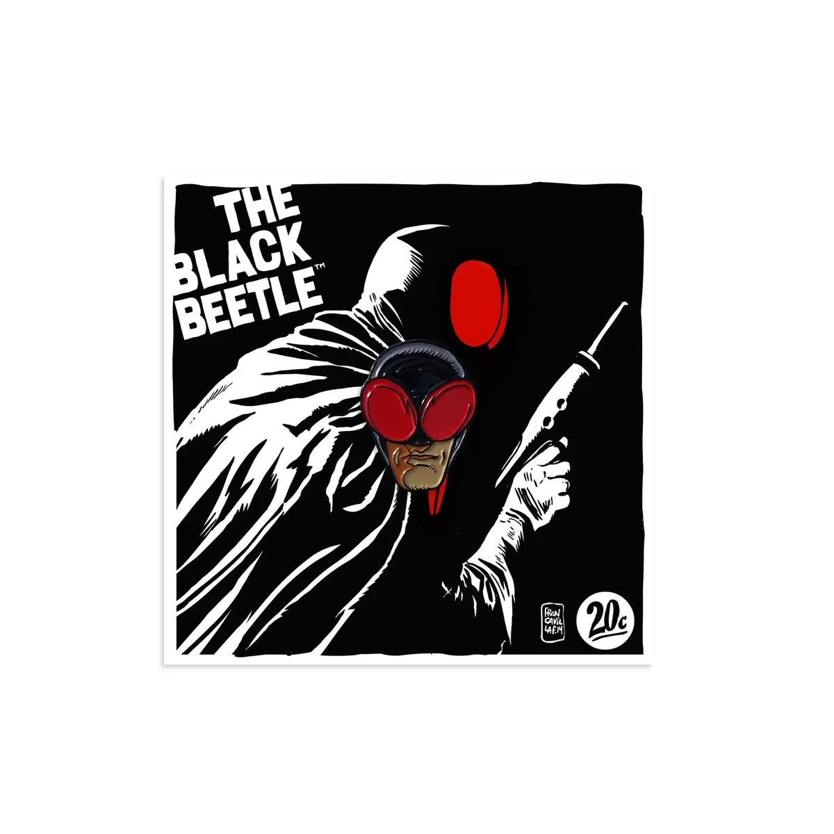 The Black Beetle Enamel Pin 1