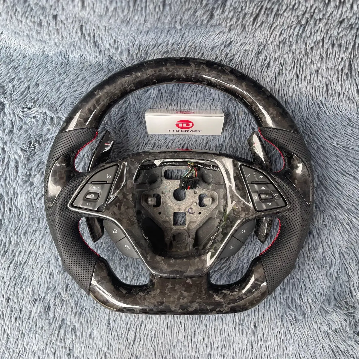 Custom Corvette 2014-2019 C7 Forged Carbon Fiber Steering Wheel|Ttd Craft 1