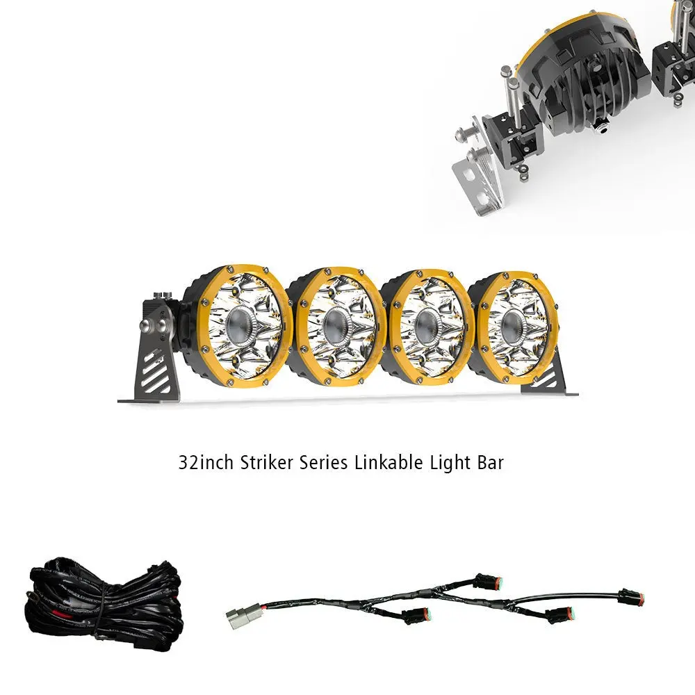 Colight 22Inch Striker Series Led Round Driving Linkable Light Bar 1