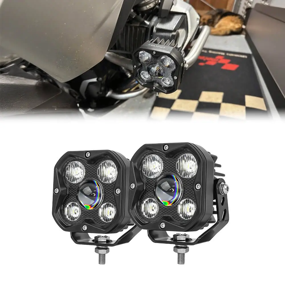 Colight Hd Series 3” Motorcycle Auxiliary Lights-White Beam(Set/2Pcs) 3