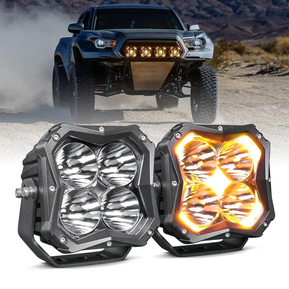 Colight 5 Inch X5 Series Spot Beam Led Driving Lights With Amber Backlight 1