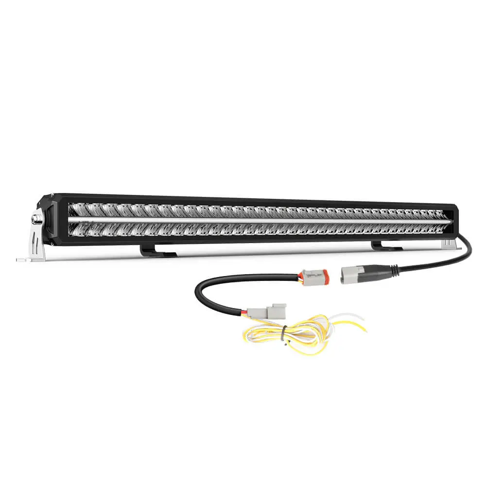 42Inch Polar Bear Series Dual Row Led Light Bar With White&Amber Drl 1
