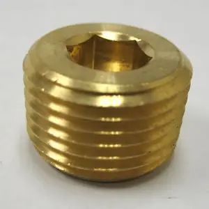 1/2" Brass Counter Sunk Plug 1