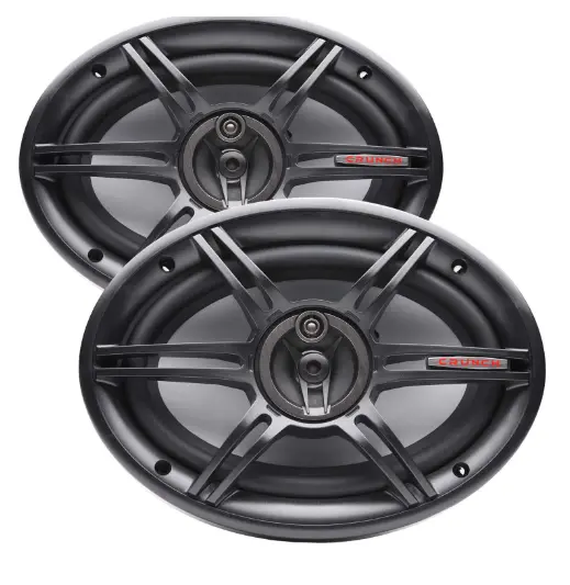 Crunch Cs693 6X9" Speakers, 3-Way, 400W Max 1