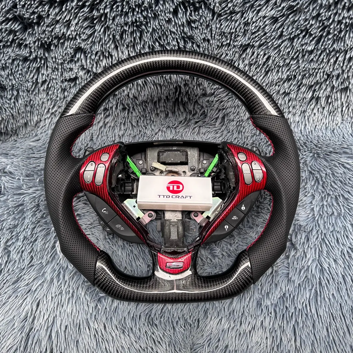 Carbon Fiber Steering Wheel For Acura 2007 2008 Tl |Ttd Craft 1