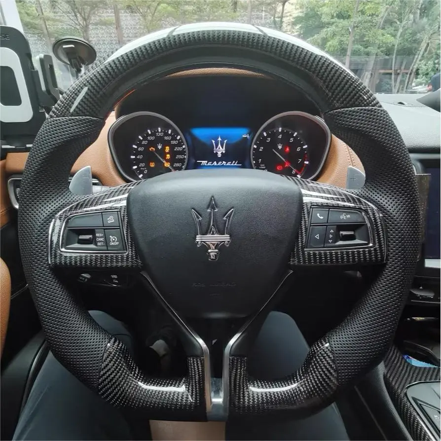 Carbon Fiber Steering Wheel For Maserati Ghibli Levante Quattroporte  2014-2023|Ttd Craft 1