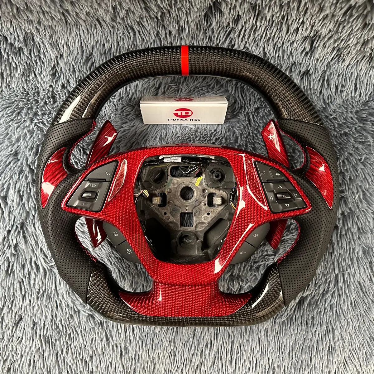 Carbon Fiber Steering Wheel For C7 Stingray Z06 Zr1 |Ttd Craft 1