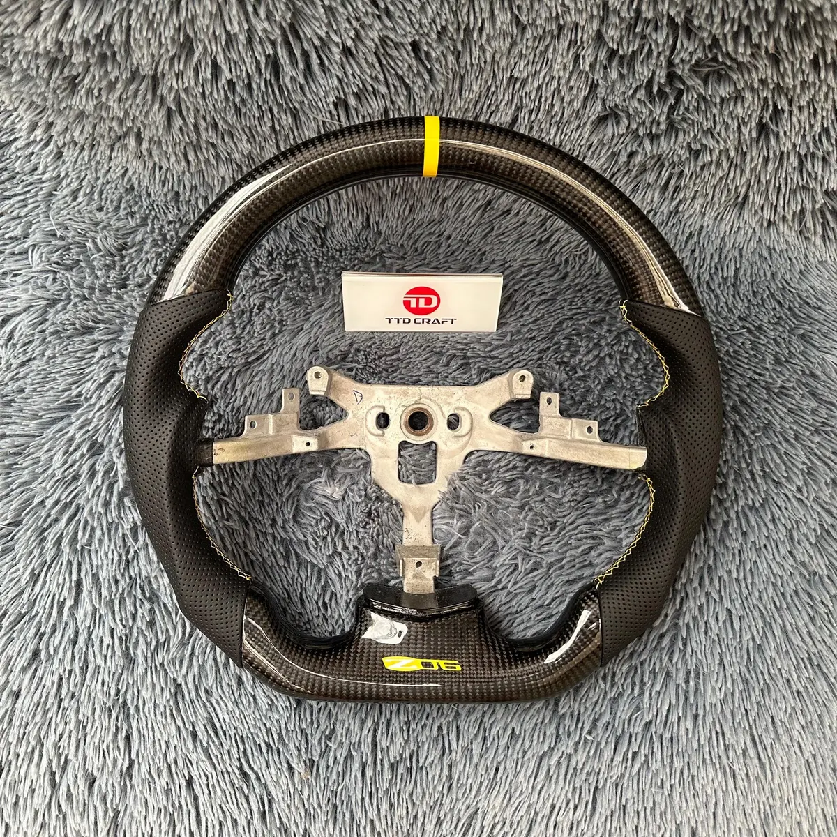 Corvette 2006-2013 C6 Z06 Carbon Custom Fiber Steering Wheel|Ttd Craft 1