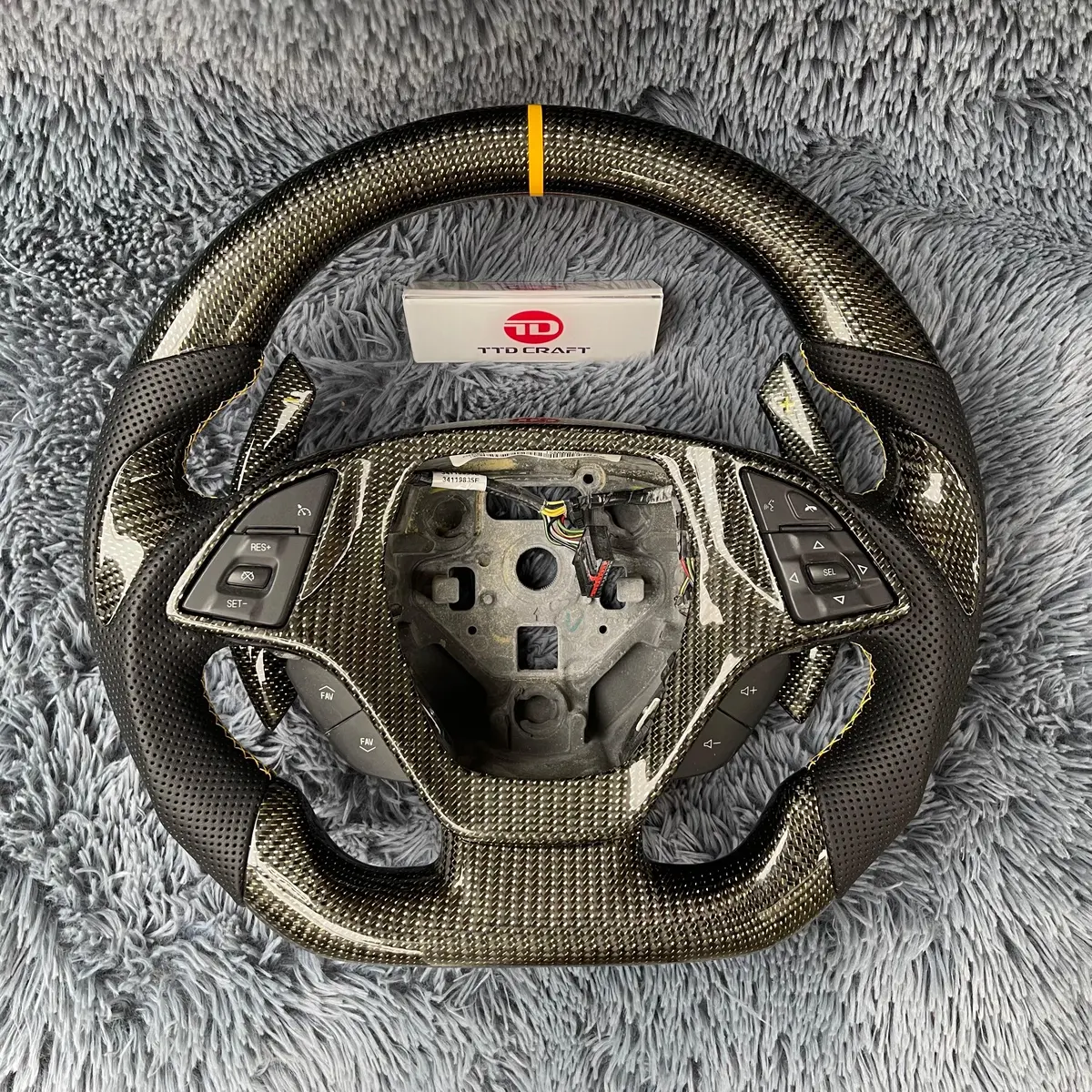 Custom Corvette 2014-2019 C7 Carbon Fiber Steering Wheel |Ttd Craft 1