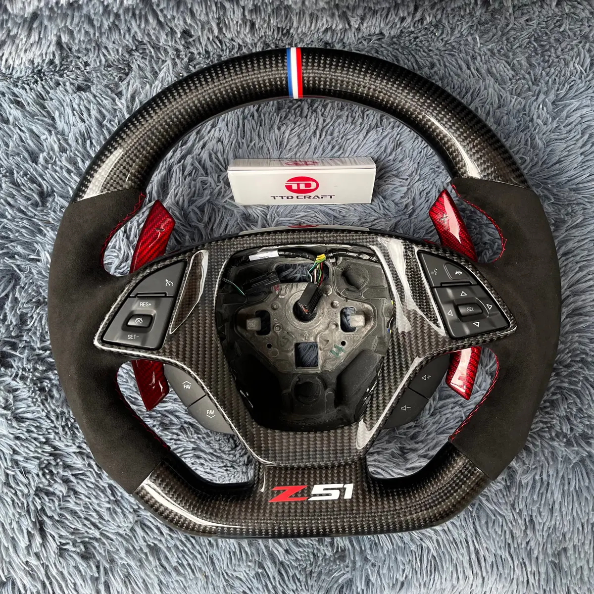 Custom Corvette 2014-2019 C7 Carbon Fiber Steering Wheel |Ttd Craft 1