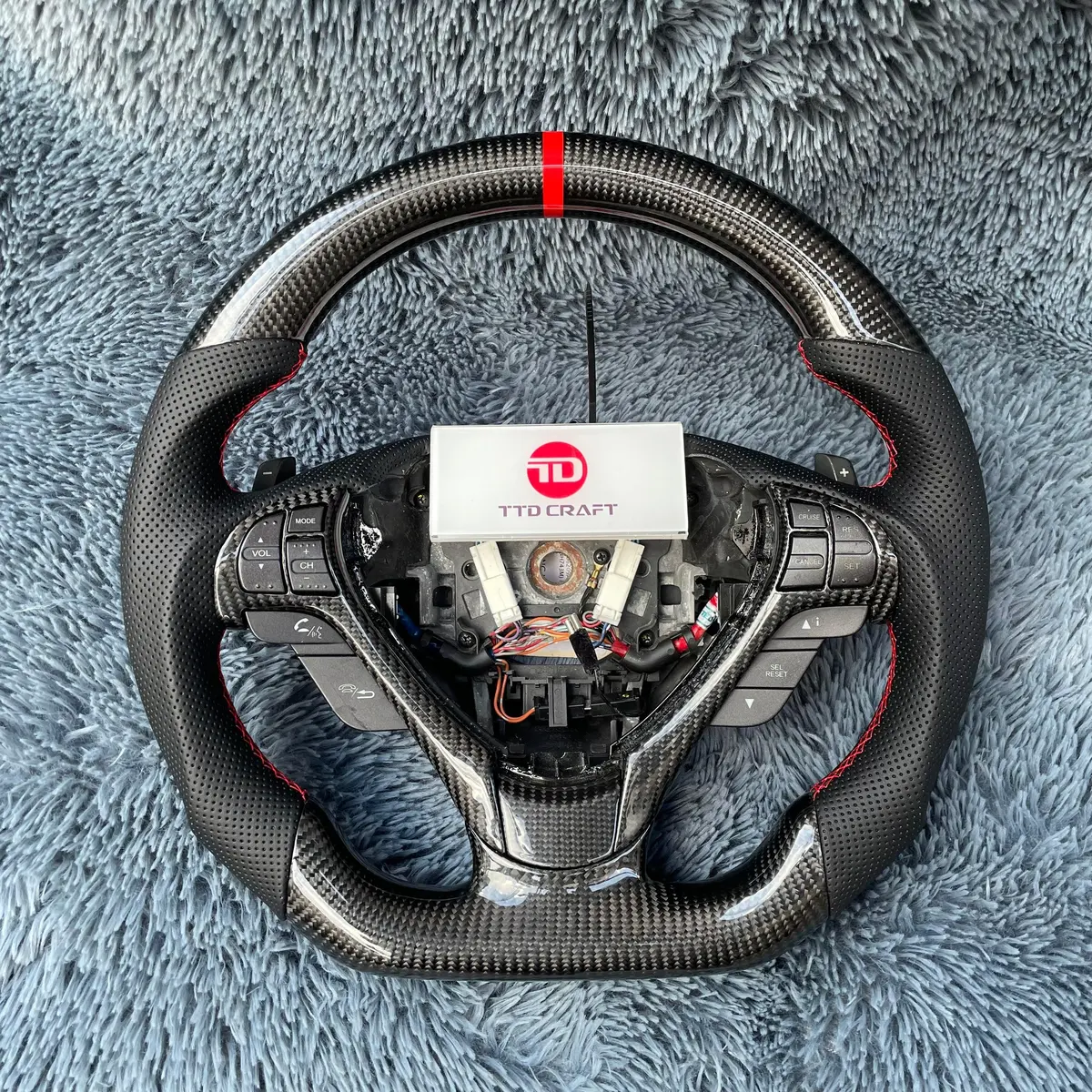 Custom Acura Tl 09-14 Carbon Fiber Steering Wheel |Ttd Craft 1