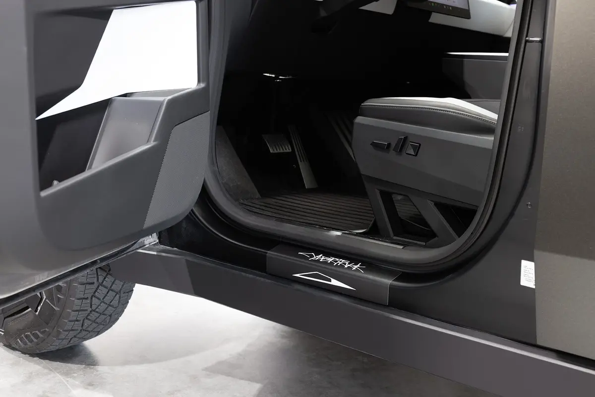 2024+ Tesla Cybertruck |  Door Sill Protectors (4 Piece) | Graphic Overlay  | Many Styles/Colors Available 1