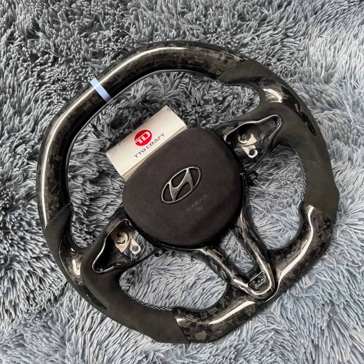 Ttd Craft Hyundai 2020-2025 Elantra N / I20n / I30n Carbon Fiber Steering Wheel 2