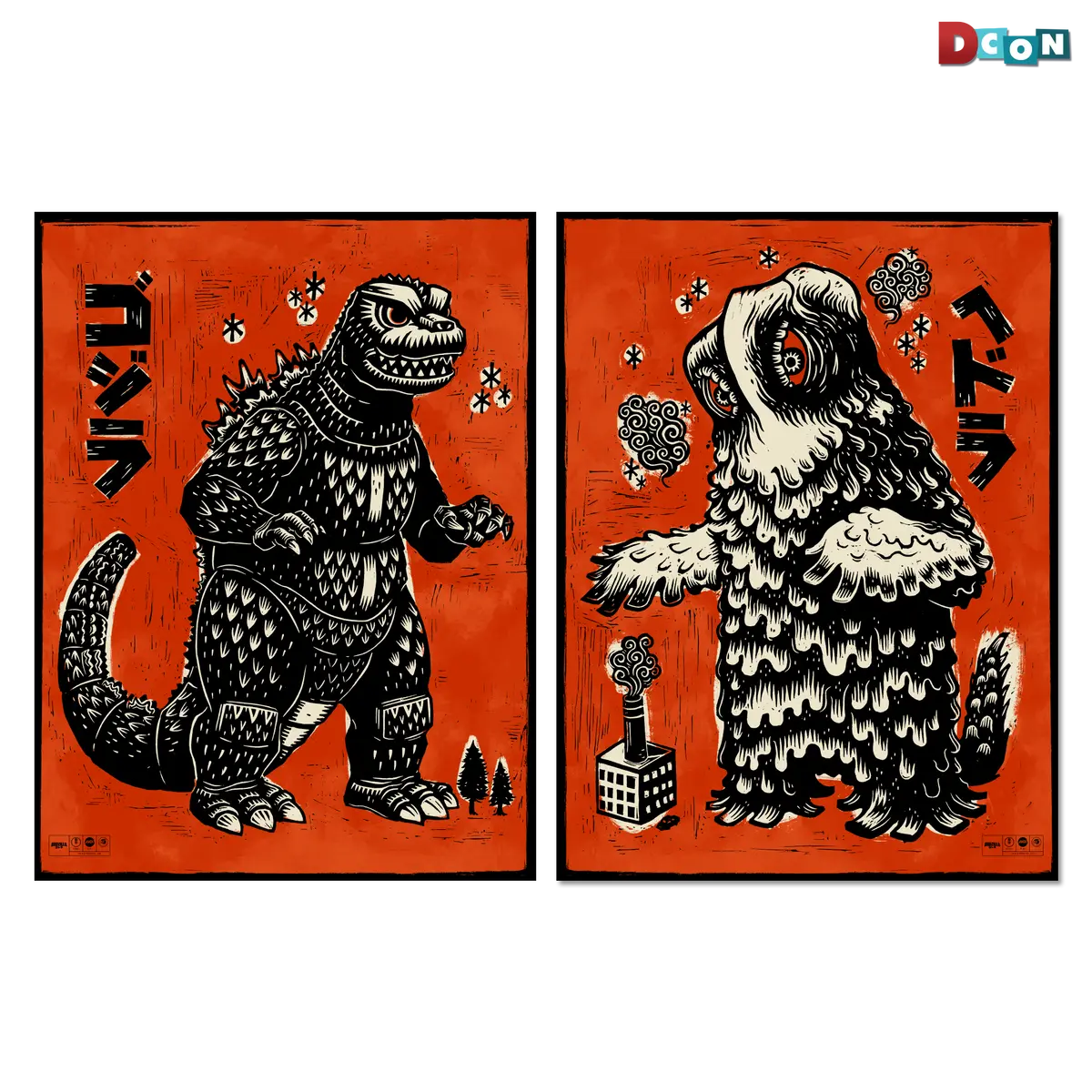 Godzilla Vs. Hedorah Print Set 1