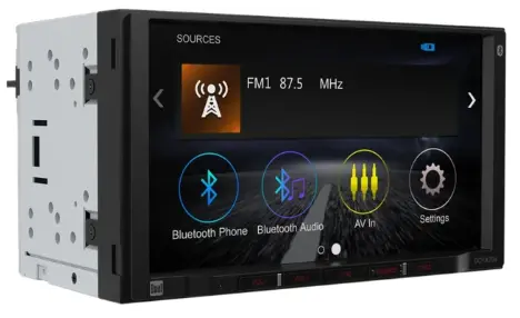 Dual Dcpa706 7" Double-Din Radio, Mechless, Apple Carplay, Android Auto 1
