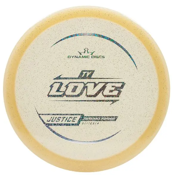 Dynamic Discs Lucid Gold Metal Flake Justice Ty Love Tour Series 2025 1