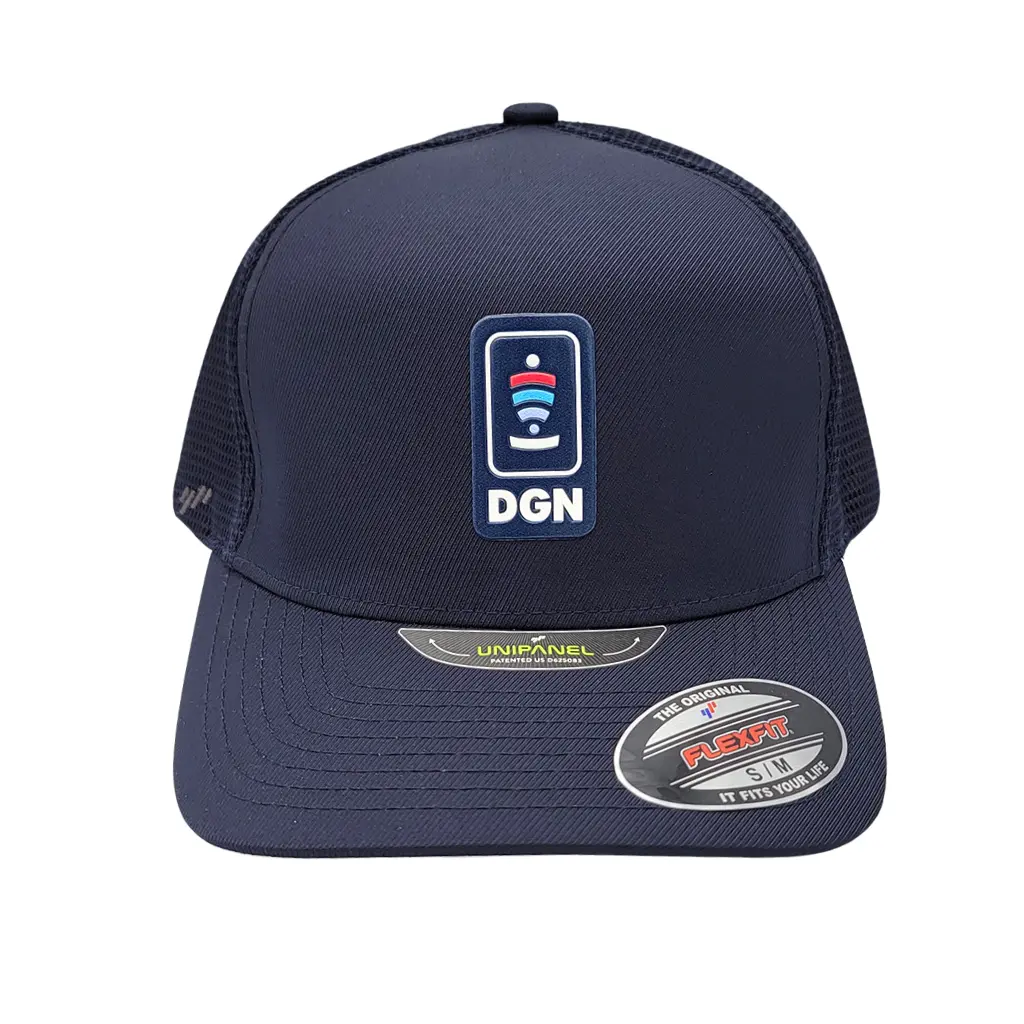 Dgn Hat - Navy Flexfit Unipanel Trucker 1