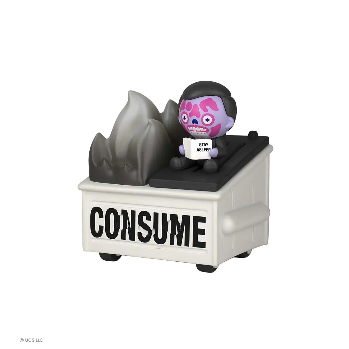 100% Soft X Mondo - They Live Dumpster Fire Vinyl Figure 1