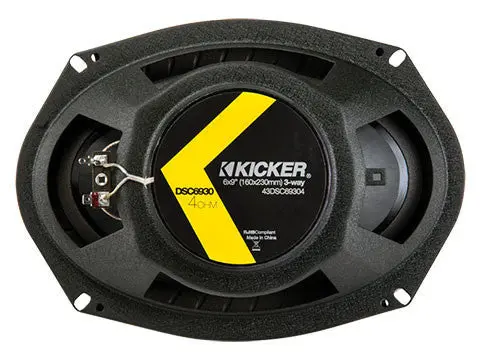 Kicker Dsc6934 Ds Series 6" X 9" 3-Way Speakers 360W Max 1