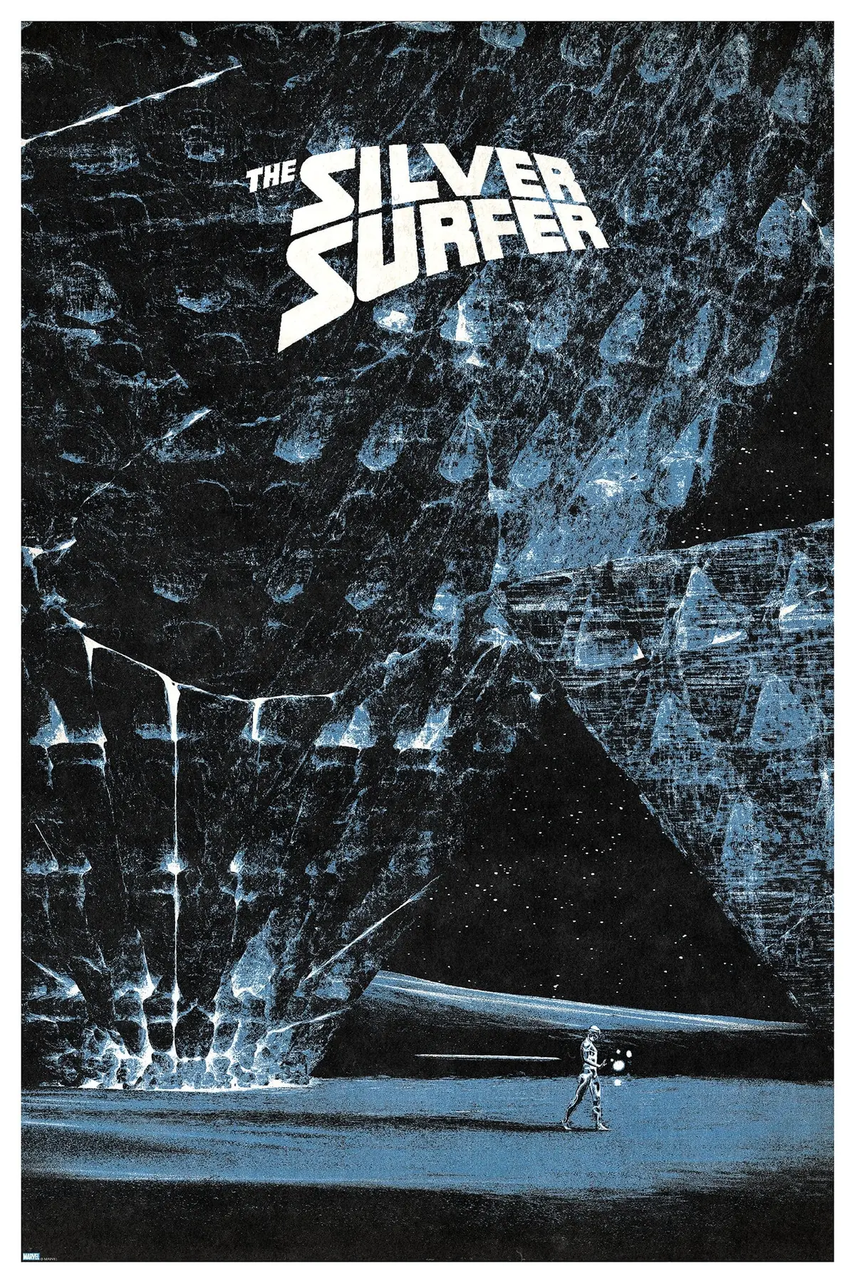 Silver Surfer Screenprinted Poster 1