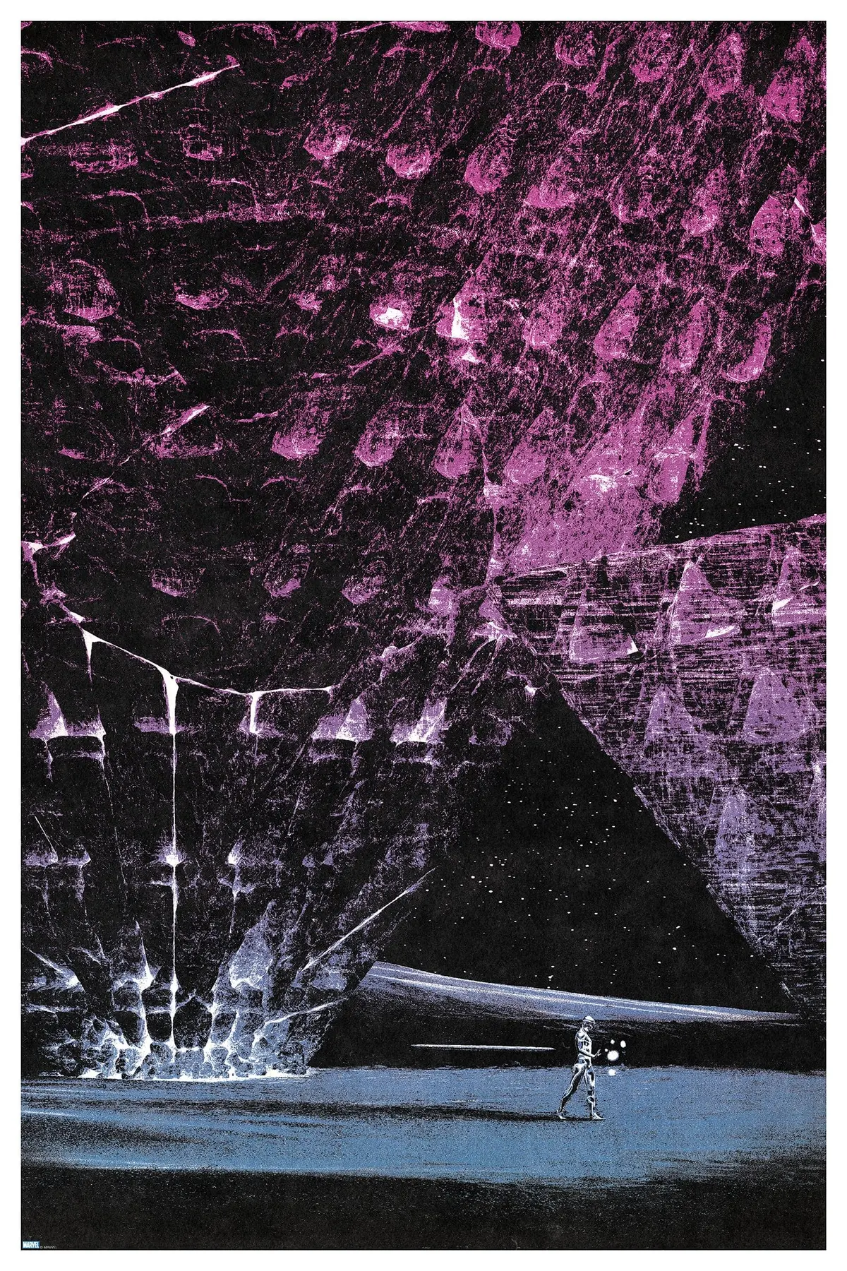 Silver Surfer Variant Screenprinted Poster 1
