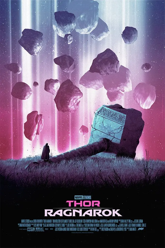 Thor: Ragnarok Screenprinted Poster 1
