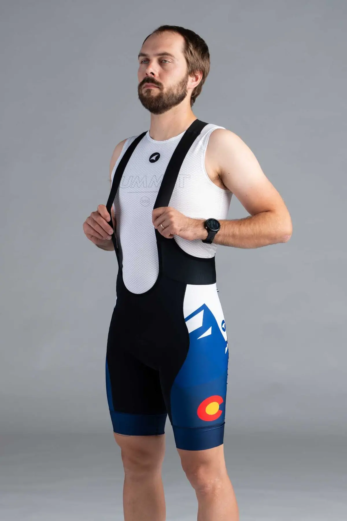 Men's Colorado Mtn Silhouette Ascent Vector Bibs - Long 1