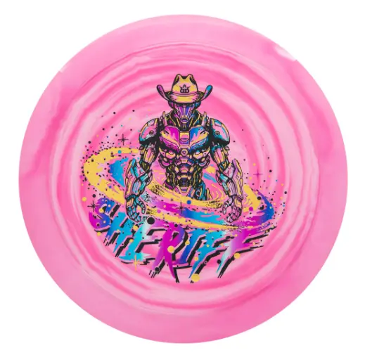 Dynamic Discs Fuzion Swirl Sheriff Galactic Lawman Special Edition 1