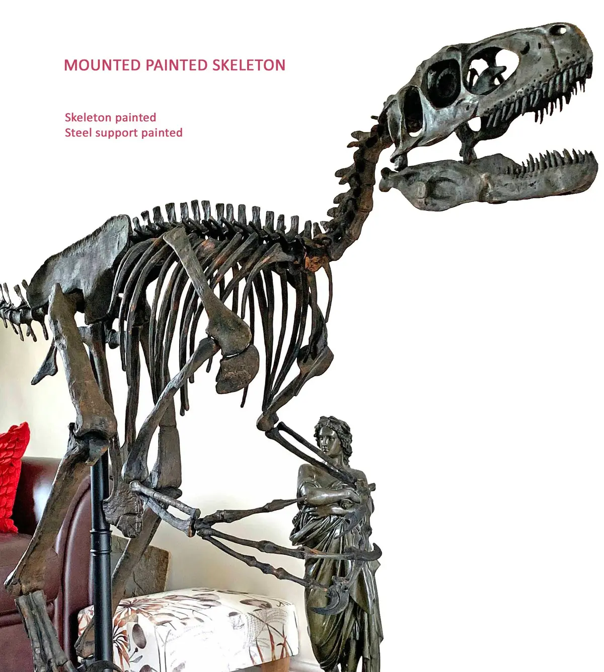 Deinonychus Raptor Skeleton Replica Fossil 1