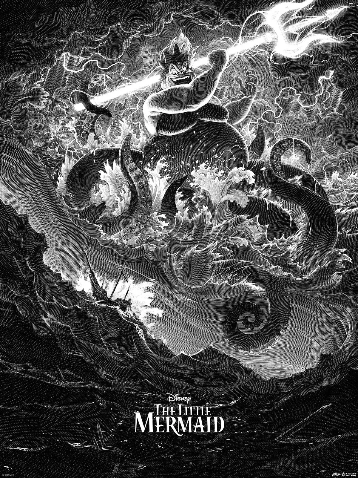 Mondo X Cyclops Print Works Print #15: The Little Mermaid 1