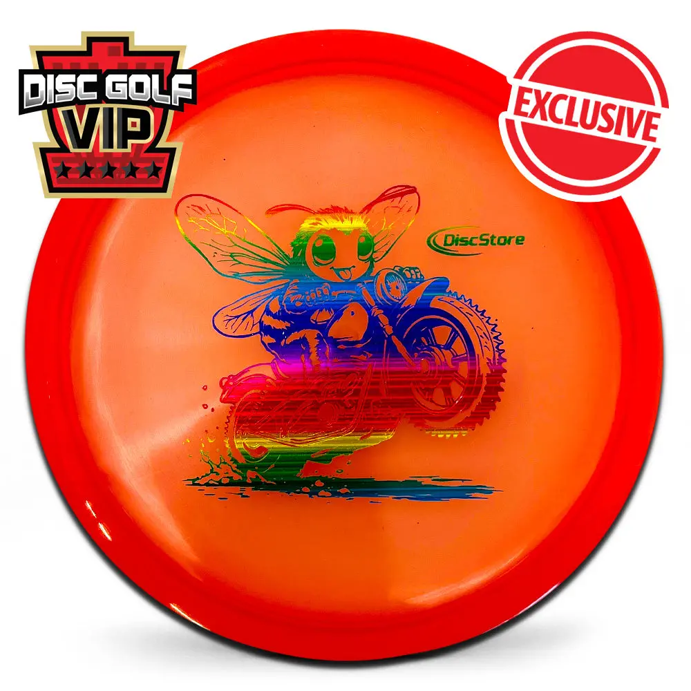 Discraft Elite Z Oversized-Mini Buzzz "Beauford Biker Bee" Custom Stamp 1