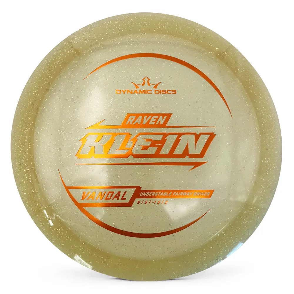 Dynamic Discs Lucid Gold Metal Flake Vandal Raven Klein Tour Series 2025 1