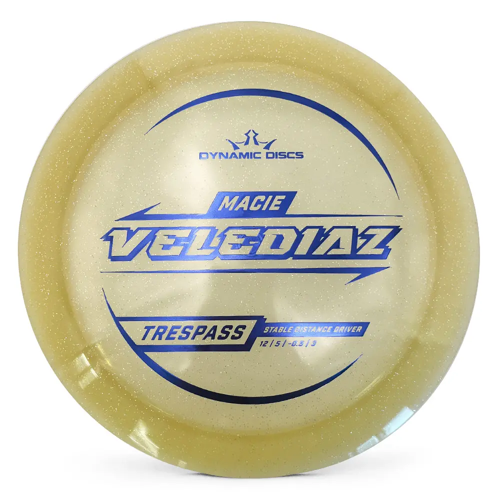 Dynamic Discs Lucid Gold Metal Flake Trespass Macie Velediaz 2025 1