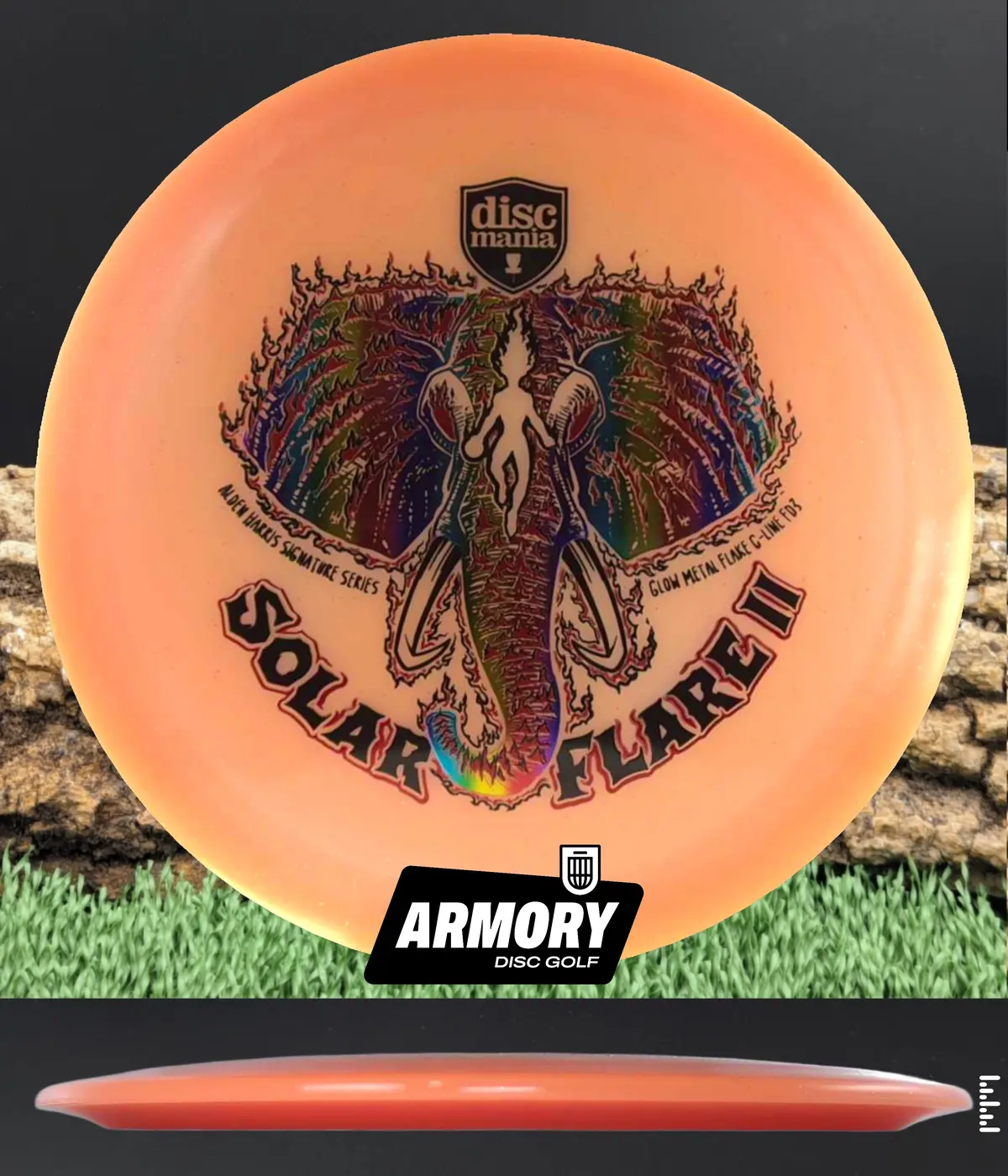 Discmania Solar Flare 2 – Alden Harris Glow Metal Flake C-Line FD3 Distance Driver