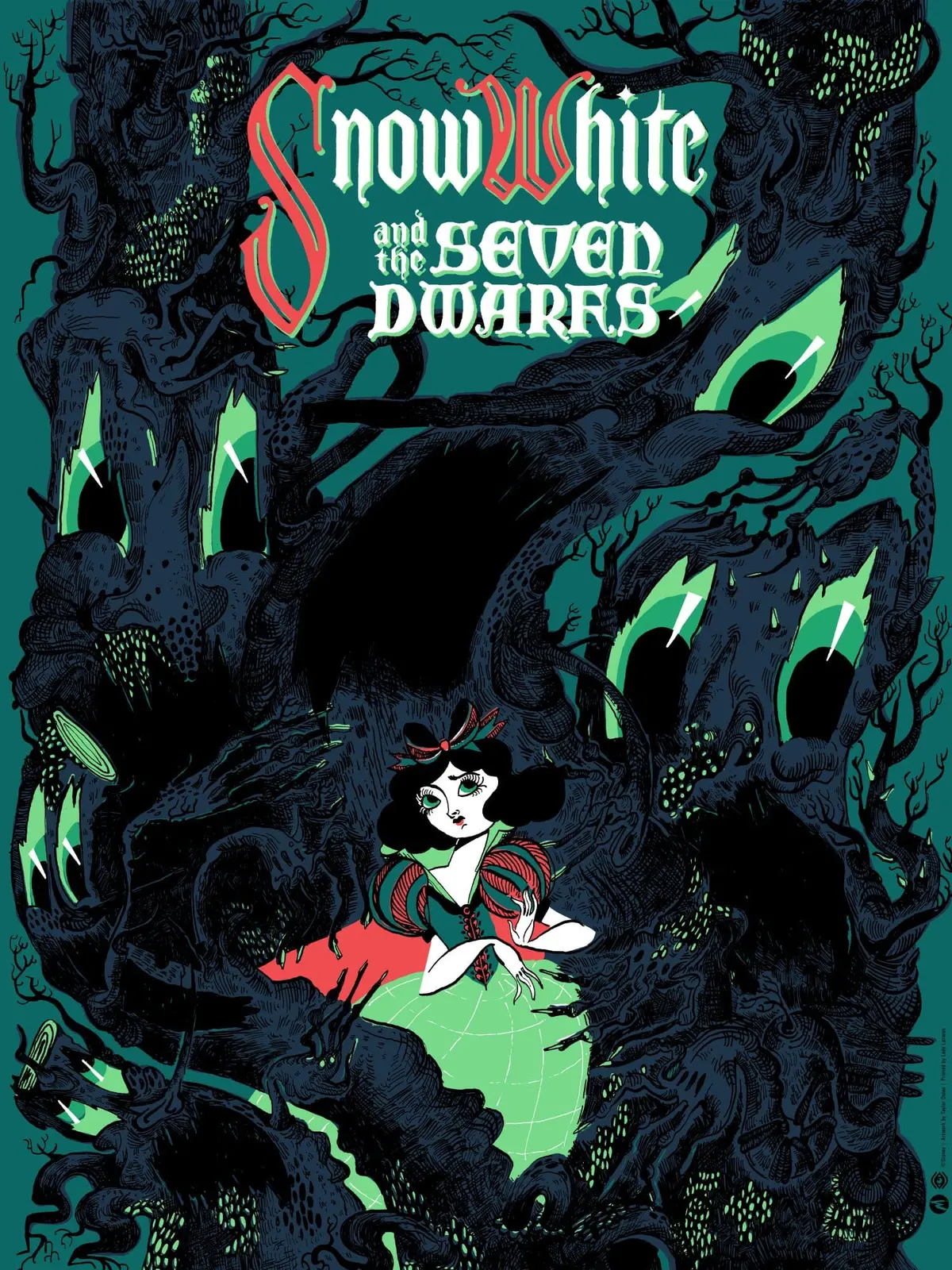 Snow White And The Seven Dwarfs Variant Poster 1