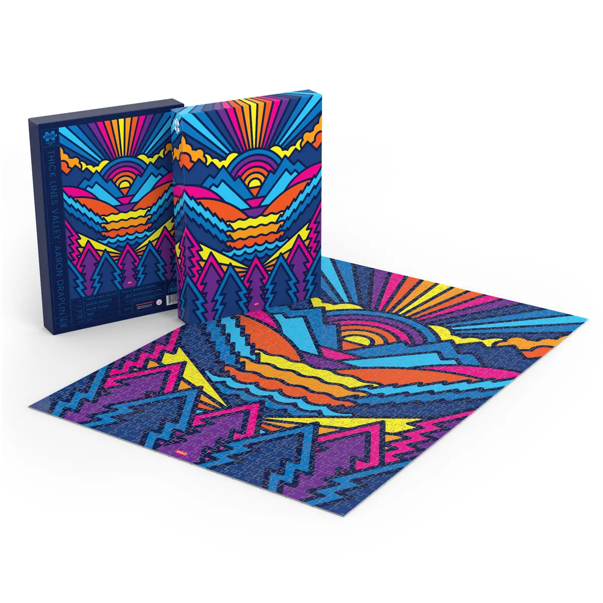 Thick Lines Valley 1000-Piece Puzzle 1