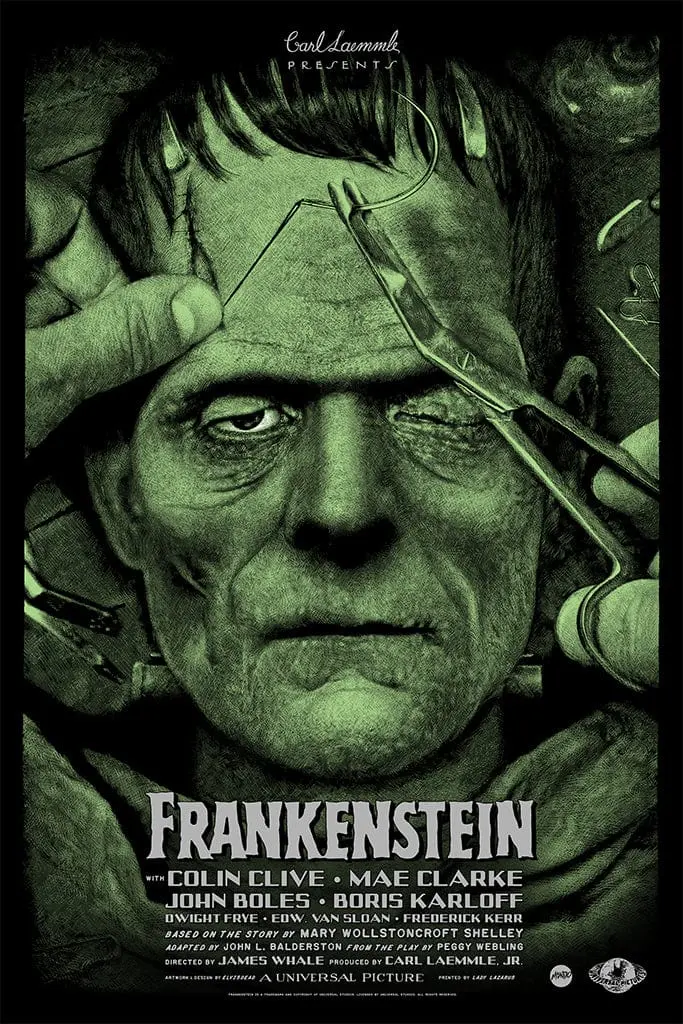 Frankenstein Screenprinted Poster 1