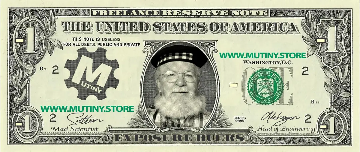 Exposure Bucks Freelance Sticker 1