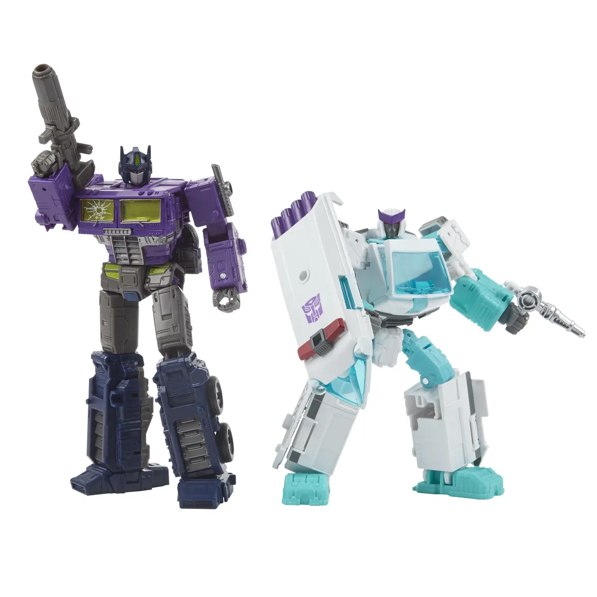 Transformers Generations Selects Deluxe Wfc-Gs17 Shattered Glass Ratchet And Optimus Prime Figure 1
