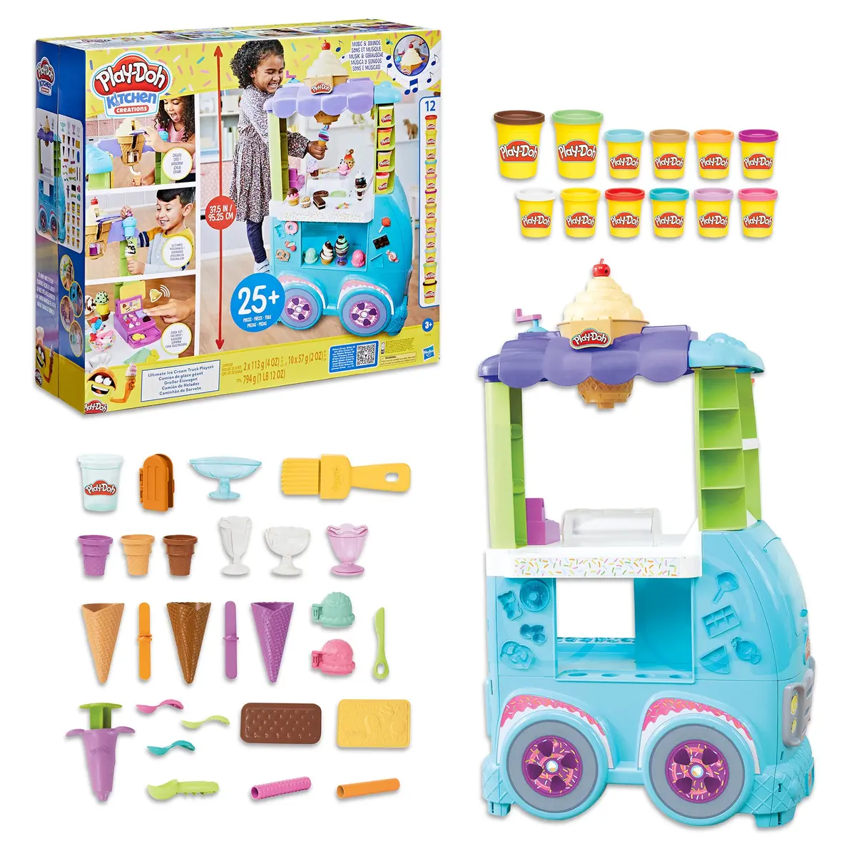 Play-Doh Kitchen Creations Ultimate Ice Cream Truck Playset 1