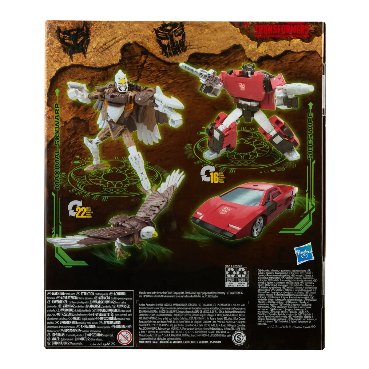 Transformers Generations War For Cybertron: Kingdom Battle Across Time Collection Deluxe Wfc-K42 Sideswipe & Maximal Skywarp 2